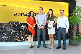 合作了三年多的美國客戶來到強和電機（Mosarc）考察